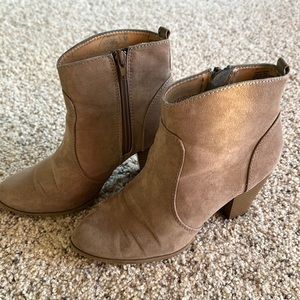 Express Tan Booties 7